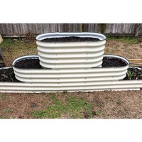 Huizhou – boîte de jardinière en métal ondulé modulaire, géante, 32 pouces de haut, à 3 étages, pour lit de jardin surélevé