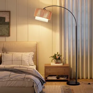 Curved Black Floor Lamp Plug in Nordic Modern Floor Lamp <b>Corner</b> Floor Lamp Decorative Floor Lamp for Bedroom - Product Image 6