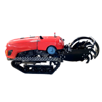 Traktor Mini Pertanian 2022 Terlaris di Cina, 35 hp, Pengontrol Jarak Jauh, Mesin Pengolah Tanah Rotary Tiller, Peralatan Pertanian