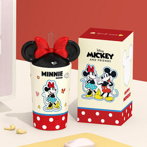 Taza de Cerámica de Mickey y Minnie Mouse con Tapa y Asa, Cuerpo Recto, para Niños y Parejas, Primavera 2025 - Product Image 5