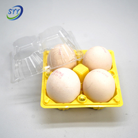 Barquette à œufs en PET de qualité alimentaire, couleur personnalisée, avec couvercle séparé, antichoc, empilable, OEM ODM, emballage d'œufs imprimé sur mesure