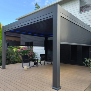 Pergola moderne à toit fixe LFL, système de commande électrique, pergola en aluminium, imperméable, fabrication directe, bonne qualité, gazebo - Product Image 6