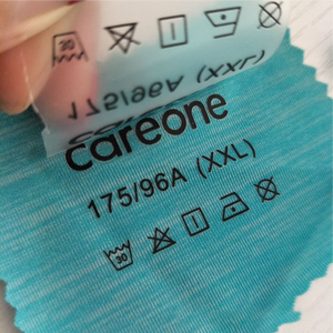 ป้ายฉลากเสื้อผ้าแบบรีดร้อนพิมพ์ลาย<span class=keywords><strong>โลโก้</strong></span>ตามสั่ง ป้ายคอเสื้อนุ่ม ป้ายรีดร้อนสำหรับเสื้อยืดและเครื่องแต่งกาย - Product Image 4
