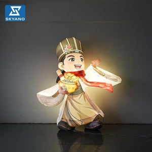 Figurine gonflable lumineuse LED du Dieu de la Richesse, ornement publicitaire pour centre commercial et scène - Product Image 6