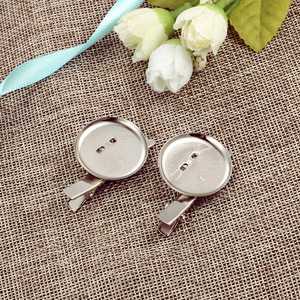 Broche Ronde Double Usage en Alliage de Zinc, Accessoire de Mode Unisexe, Outil de Bijouterie DIY, Pince à Cheveux, Décoration de Vêtements, Vente en Gros - Product Image 3