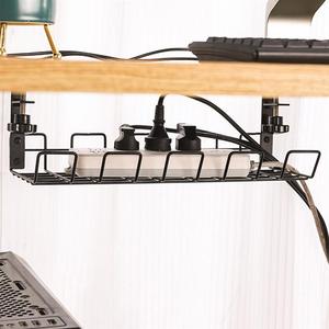 Wire <strong>Basket</strong> <strong>Shelf</strong> Under Table Storage Rack Wire Desk Cable Under Management Tray Cord Organizer Rack Wire Cable <strong>Shelf</strong> <strong>Basket</strong> - Product Image 2