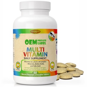 <span class=keywords><strong>Compresse</strong></span> multivitaminiche a marchio privato per cani e gatti con minerali di acido folico e aminoacidi integratore per cani Senior vitamina per cani - Product Image 1