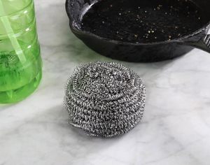 12g 6 Pack Scouring Balls Kitchen and Pot Cleaning 410 Stainless Steel Wire <b>Scourer</b> <b>Metal</b> Scrubber - Product Image 3