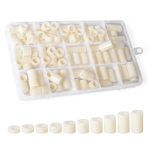 White Abs Round Washer M6 3-20mm Flat Plastic <b>Spacer</b> For Screw Fixing - Product Image 4