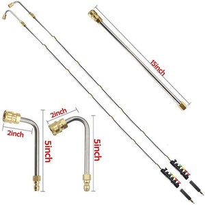 Amrobuste WK03 extension de nettoyeur à pression, puissant nettoyeur télescopique extensible pulvérisateur extension de pulvérisation rallonge de poteau <span class=keywords><strong>lance</strong></span> baguette - Product Image 5