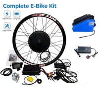Kit de conversion de moteur de moyeu de vélo électrique Grace 5000W pour roue de 20-29 pouces avec batterie lithium intégrée au tube diagonal et accélérateur rotatif LCD