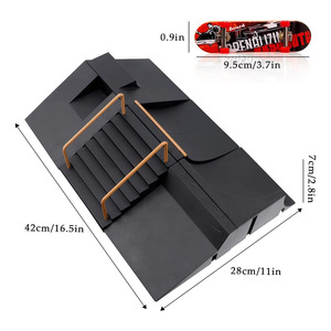 Kit de rampe <span class=keywords><strong>pour</strong></span> fingerboard, assemblage DIY, <span class=keywords><strong>mini</strong></span> <span class=keywords><strong>skatepark</strong></span>, parc d'entraînement 6 pièces <span class=keywords><strong>pour</strong></span> enfants - Product Image 4
