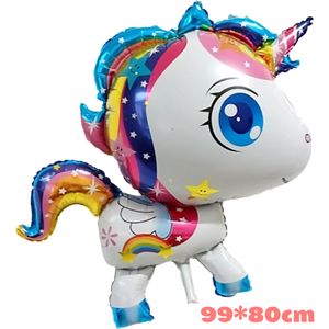 Toptan folyo kanatları <span class=keywords><strong>Unicorn</strong></span> at balon karikatür çocuk uçan - Product Image 6