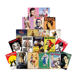 Plaque décorative murale rétro en étain imprimée UV personnalisée, petite plaque en métal pour la décoration de la maison, artisanat en métal fait à la main - Product Image 3