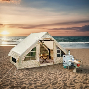 Haute qualité personnalisé <span class=keywords><strong>4</strong></span> <span class=keywords><strong>saisons</strong></span> luxe grand camp extérieur famille air <span class=keywords><strong>tente</strong></span> de camping imperméable PVC coton <span class=keywords><strong>tente</strong></span> de camping <span class=keywords><strong>gonflable</strong></span> - Product Image 4