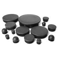 Bouchons d'extrémité ronds en plastique de 36 mm de la marque WJT pour tubes en acier / 35 embouts de finition et inserts de tube (modèle à usage industriel WJT25122501)