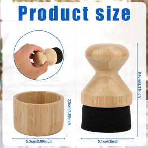 Vòng Applicator cho dầu và khoáng sản sáp cho tre với nắp cho butcher khối spatulas thìa đồ dùng - Product Image 2