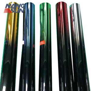 Film de protection solaire pour pare-brise de voiture, double ton noir et rouge/noir et <span class=keywords><strong>bleu</strong></span>/noir et or, avec teinte supérieure, contrôle solaire de luxe, rejet des rayons infrarouges - Product Image 6