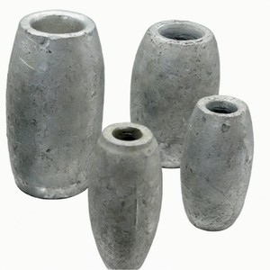 Pesas Cilíndricas Galvanizadas en Caliente con Recubrimiento Antioxidante para Redes de Pesca a <span class=keywords><strong>Precio</strong></span> Económico - Product Image 1