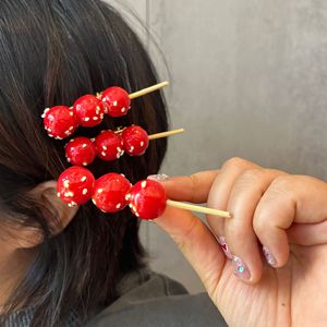 Divertidos y creativos pasadores para el cabello con forma de espino glaseado, lindos pasadores para el cabello para estudiantes, pasadores con forma de comida realista, accesorios para el cabello para niños. - Product Image 2