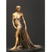 Statues de femmes modernes, belles statues de jardin de grande taille en bronze, personnalisées pour la décoration extérieure de la maison, modèle sportif en laiton, Europe