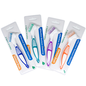 Spazzola <span class=keywords><strong>per</strong></span> denti finti di vendita calda doppia testina in Nylon <span class=keywords><strong>dentiere</strong></span> dentali portatili <span class=keywords><strong>spazzolino</strong></span> da denti <span class=keywords><strong>per</strong></span> allineatori - Product Image 5