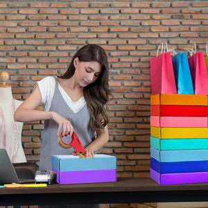 Hộp giấy biểu tượng tùy chỉnh OEM vận chuyển hộp và bao bì in ấn sóng gửi thư Hộp giấy cho packiging - Product Image 4