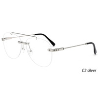 Gafas de Metal Modernas y a la Moda de FEROCE China, Monturas Ópticas de Vidrio, Nuevo Diseño