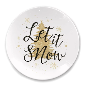 Vajilla de Porcelana Navideña al por Mayor, Precio al por Mayor, Elegante con Patrones Dorados, Juego de Vajilla de Cerámica - Product Image 2