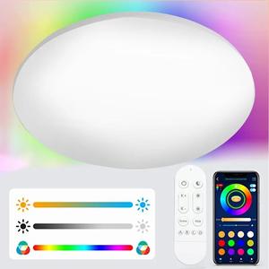 <span class=keywords><strong>Plafonnier</strong></span> moderne en acrylique Tuya Smart RGBCW <span class=keywords><strong>Amazon</strong></span> App à commande vocale Wifi LED pour <span class=keywords><strong>chambre</strong></span> et salon - Product Image 5
