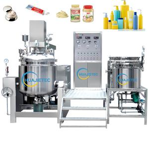 Système de mélangeur homogénéisateur sous vide HUAJIE 50l, usine de fabrication de crème, homogénéisateur à levage hydraulique, mélangeur de réservoir émulsifiant - Product Image 5