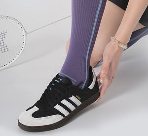 专业女式瑜伽袜秋冬新款10A抗菌尼龙长筒压缩袜简约运动普拉提 - Product Image 4