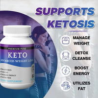 Marque privée OEM 60 Capsules Suppléments Nettoyage du côlon Detox Minceur Keto Pilules Capsules