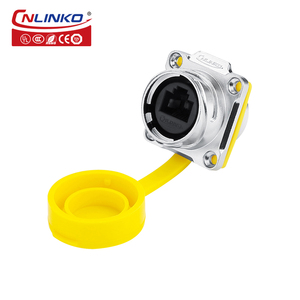 Cnlinko <span class=keywords><strong>Ethernet</strong></span> RJ45 các nhà sản xuất RJ45 đẩy kéo công nghiệp thông tư không thấm nước IP68 kết nối - Product Image 3
