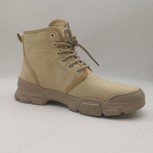 LXG, personnalisé Logo latéral Campus Style Canvas Shoes <span class=keywords><strong>Beige</strong></span> Color Ankle Inch <span class=keywords><strong>Combat</strong></span> <span class=keywords><strong>Boots</strong></span> for Training HSM304 - Product Image 2