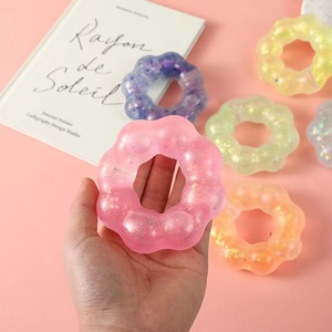 Most Popular TPR Aurora Maltose Colorful Glitter Wearable <b>Bracelet</b> Stress Vent <b>Ball</b> Stress Relief Decompression Toys for Kids - Product Image 5