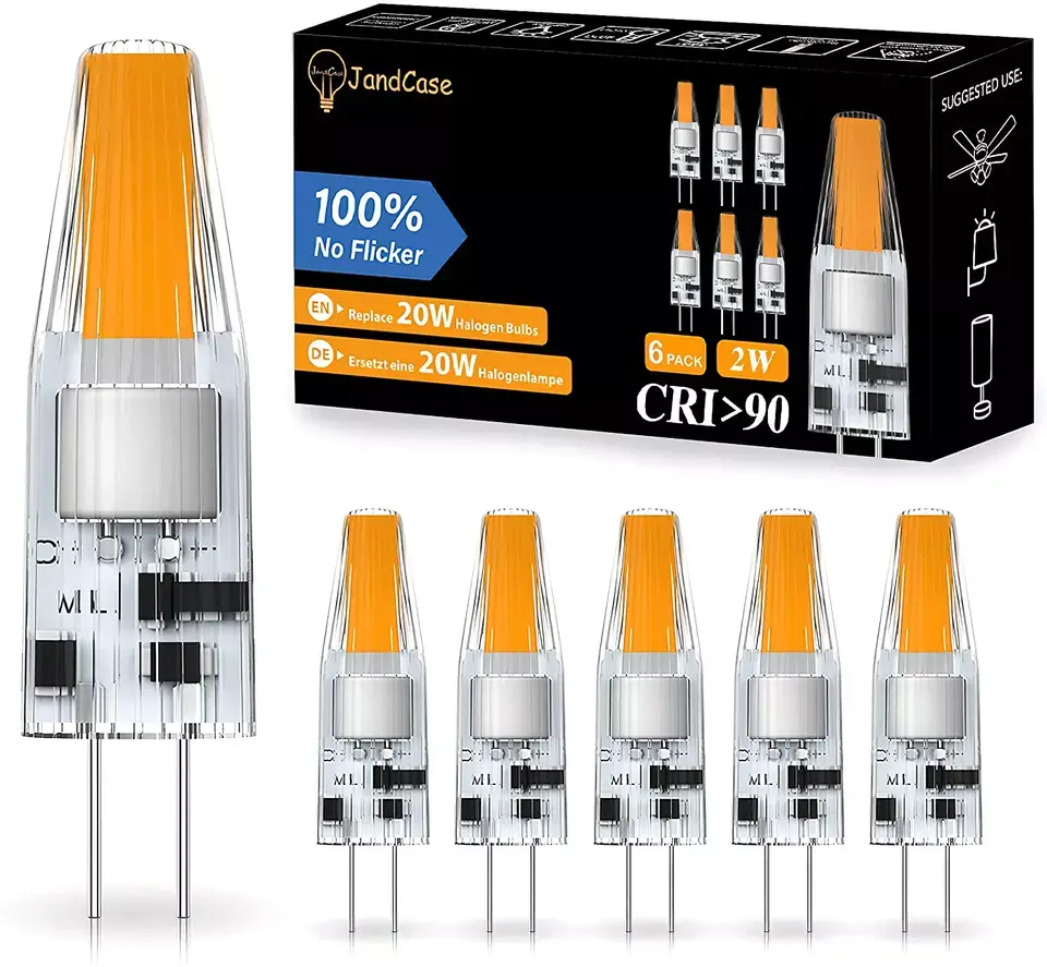 LOHAS mini ampul G4 mısır ışıkları sıcak beyaz seramik avize lambaları için süper parlak LED mısır ampuller