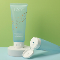 Tube d'emballage cosmétique en plastique givré bleu transparent 2023, 100ml, 150ml, 200ml, avec couvercle à charnière, en promotion pour crème pour les mains/le visage