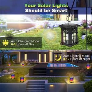 2024 New Solar Flame <b>Light</b> Mini square Pendant <b>Light</b>, Courtyard Waterproof Landscape Lawn <b>Light</b>, <b>Tree</b> Hanging <b>Light</b> Clip <b>Light</b> - Product Image 4