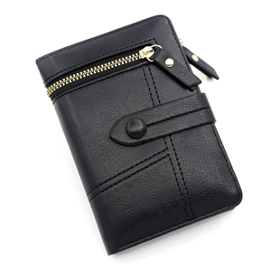 Hot Selling Retro Women's Wallets Wholesale Brands Short Buckle Wallet Pure Color Zipper <b>Coin</b> <b>Purse</b> Wallet for Girls - Product Image 5