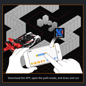 Chất Lượng Cao Nhựa Robot RC Xe Mô Hình Ứng Dụng Ứng Dụng Điều Khiển Từ Xa Mô-đun Siêu Xe Tự Làm Lập Trình Xây Dựng Khối Đồ Chơi Trẻ Em - Product Image 4