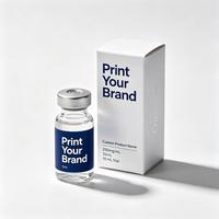 Autocollants personnalisés en vinyle imperméable et résistant à la chaleur pour flacons de peptides, étiquettes personnalisables de 3 ml, 5 ml, 10 ml pour poudres de peptides