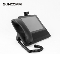 Téléphone IP VoIP intelligent sans fil avec écran vidéo Android SUNCOMM SC09 8 pouces pour bureau, hôpital, personnes âgées, malvoyantes, Wi-Fi, SIP