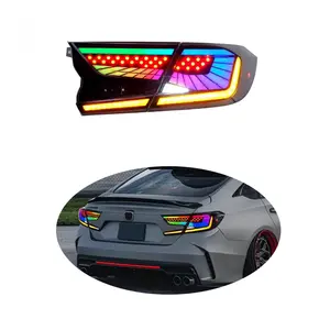 RGB Led Tail lights For Honda Accord 2018 2019 Tail Lamp with Dynamic Turn Signal Reverse DRL