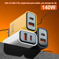 Chargeur Super Rapide à 2 Ports USB-C PD, Chargeur Multi-Appareils Super Rapide pour Téléphone, US UK EU