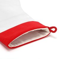 Calcetines Navideños Personalizados, Calcetín Navideño Impreso en Blanco con Lazo para Colgar, para Decoración Navideña del Hogar, Regalo