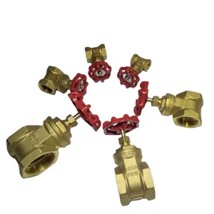 LIRLEE Manufacture Copper Water Control Female Thread PEX Brass Gate Valve 1inch 2inch 3inch 4inch