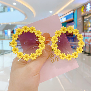 Kids <b>Sunglasses</b> 2022 <b>Round</b> Flower Fashion Children <b>Sunglasses</b> Girls Baby Shades Glasses UV400 - Product Image 2