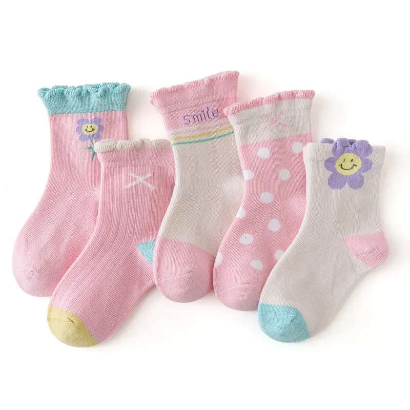Çocuklar yay bebek kız uzun bebekler Toddlers Ruffled prenses sevimli bebek moda çorap