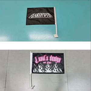 Banderas de Coche Personalizadas al por Mayor, Sublimadas en Poliéster, con Asta de PVC, para Todos los Países - Product Image 5